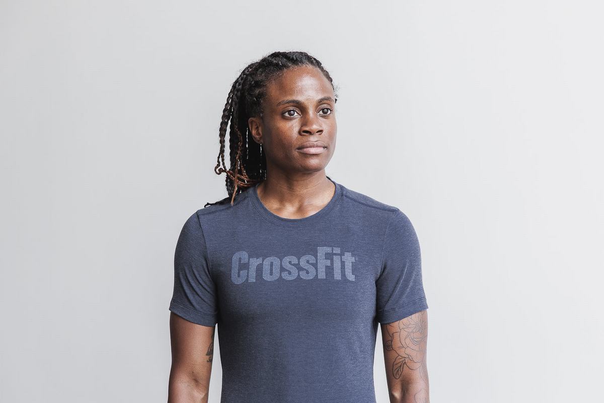 Nobull Crossfit® Women's T Shirts Navy | Australia (DQ4907)